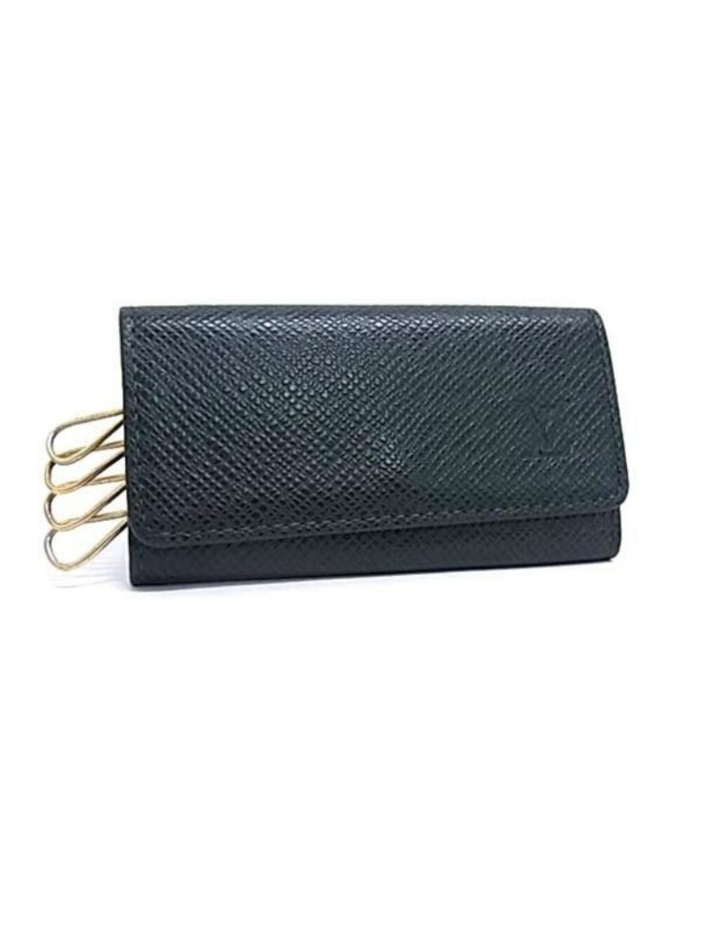 Louis Vuitton Key Case Multicles 4 Epi Green Taiga Quadruple Strand Gold - Picture 1 of 5
